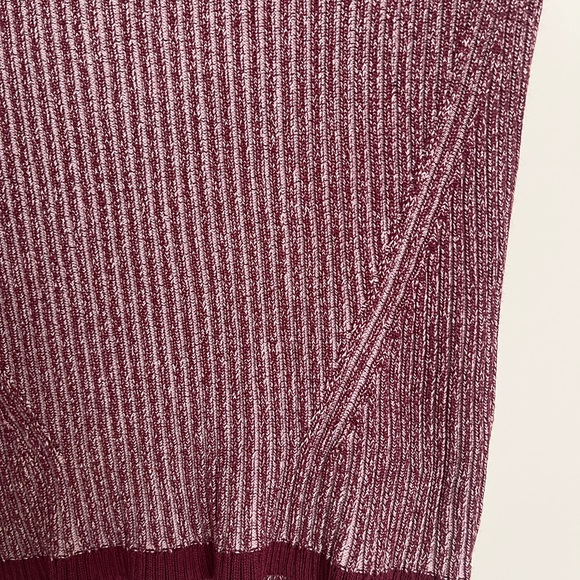 Rag & bone Ribbed Knit Top T Shirt Raspberry Pink - Picture 5 of 11
